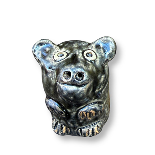 Tom & Judy Touchstone 2.25" Smiling Folk Art Bear DP6307